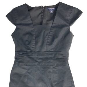 Banana Republic Black Sheath Dress Women’s 0P Petite Cap Sleeve Lined